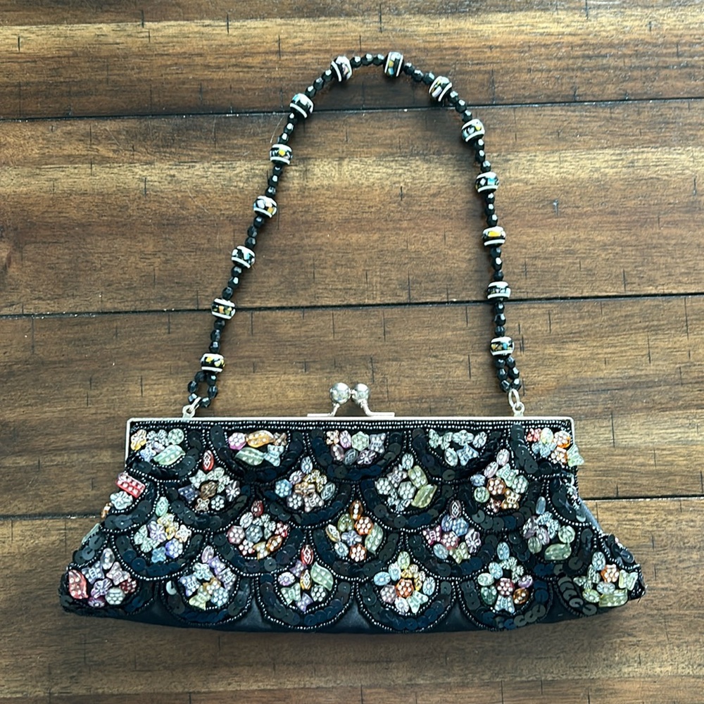 Vintage Château Sequin & Beaded Bag